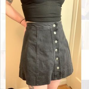 Dark Gray Madewell Denim Skirt Size 8